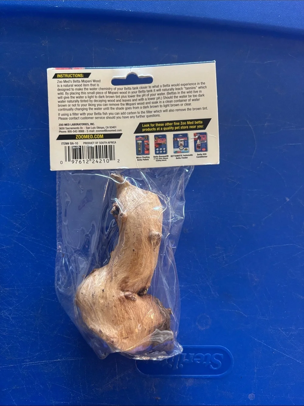 Betta Mopani Wood Aquarium Driftwood - Natural Brown
